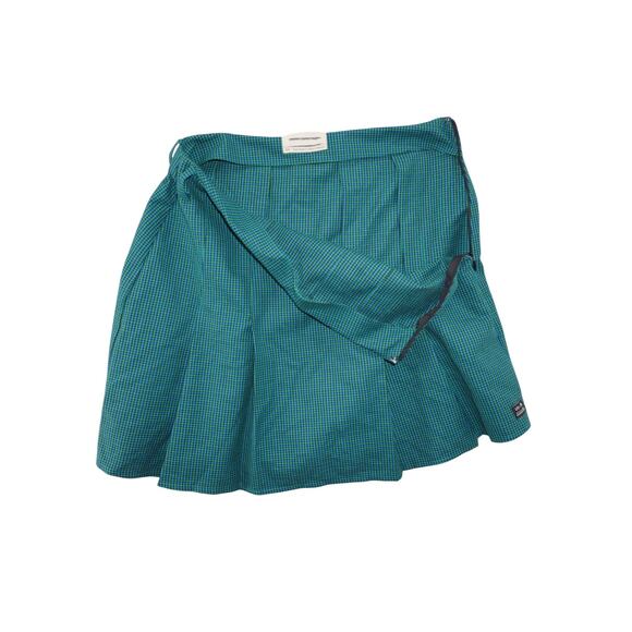 Urban Outfitters Green Blue Houndstooth Mini Skirt Size S - Picture 6 of 6